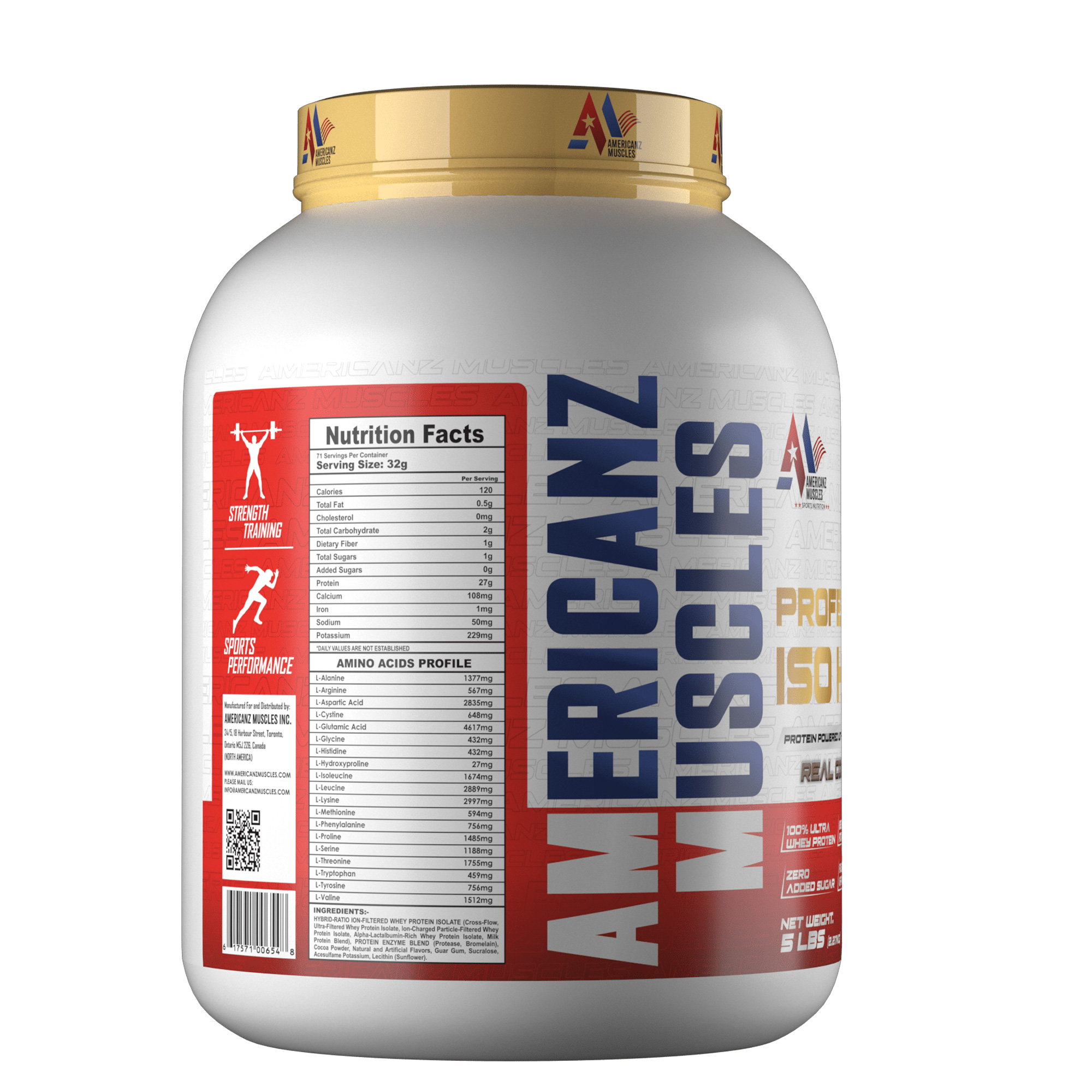 Americanz Muscles Professional ISO-Hydro Ultra Hydrolyzed Protein - Image 3
